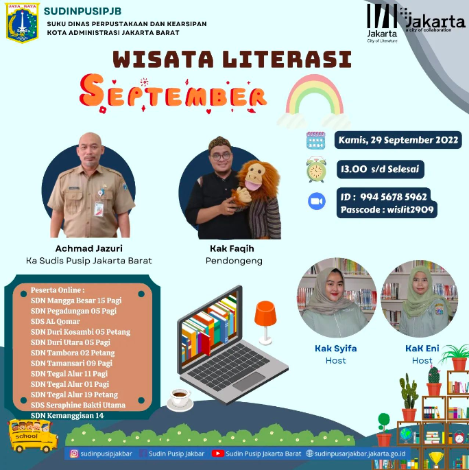 Wisata Literasi Virtual "September Ceria"