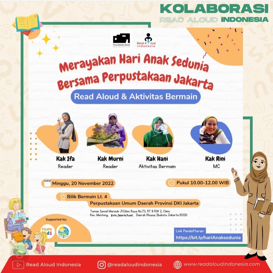 Merayakan Hari Anak Sedunia : Read Aloud & Aktivitas Bermain