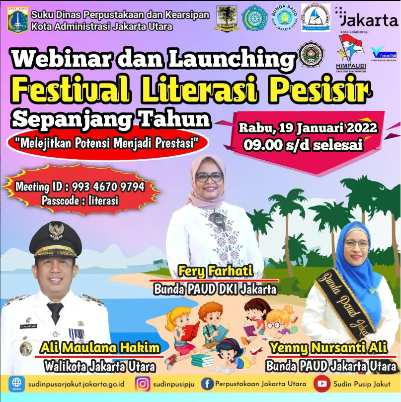 Launching Festival Literasi Sepanjang Tahun Dan Webinar Melejitkan Potensi Menjadi Prestasi