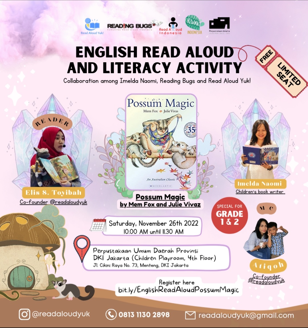 Kegiatan Bercerita Dari Australian Book Corner Bersama Read Aloud Indonesia