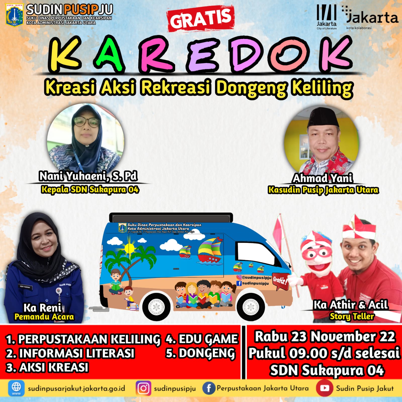 KAREDOK (Kreasi Aksi Rekreasi Dongeng Keliling)