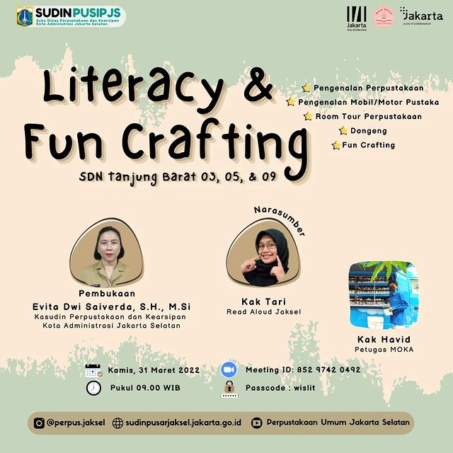 Literacy And Fun Science With SDN Tanjung Barat 03, 05, Dan 09