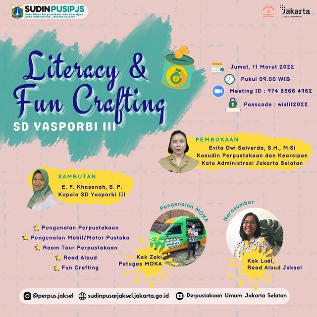 Literacy And Fun Crafting With SD Yasporbi III Pasar Minggu