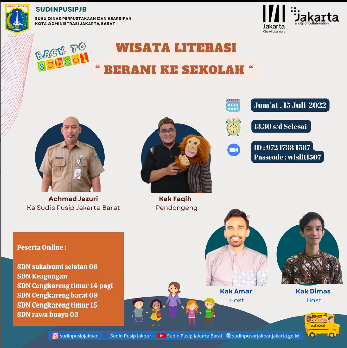 Wisata Literasi Virtual "Berani Kesekolah"