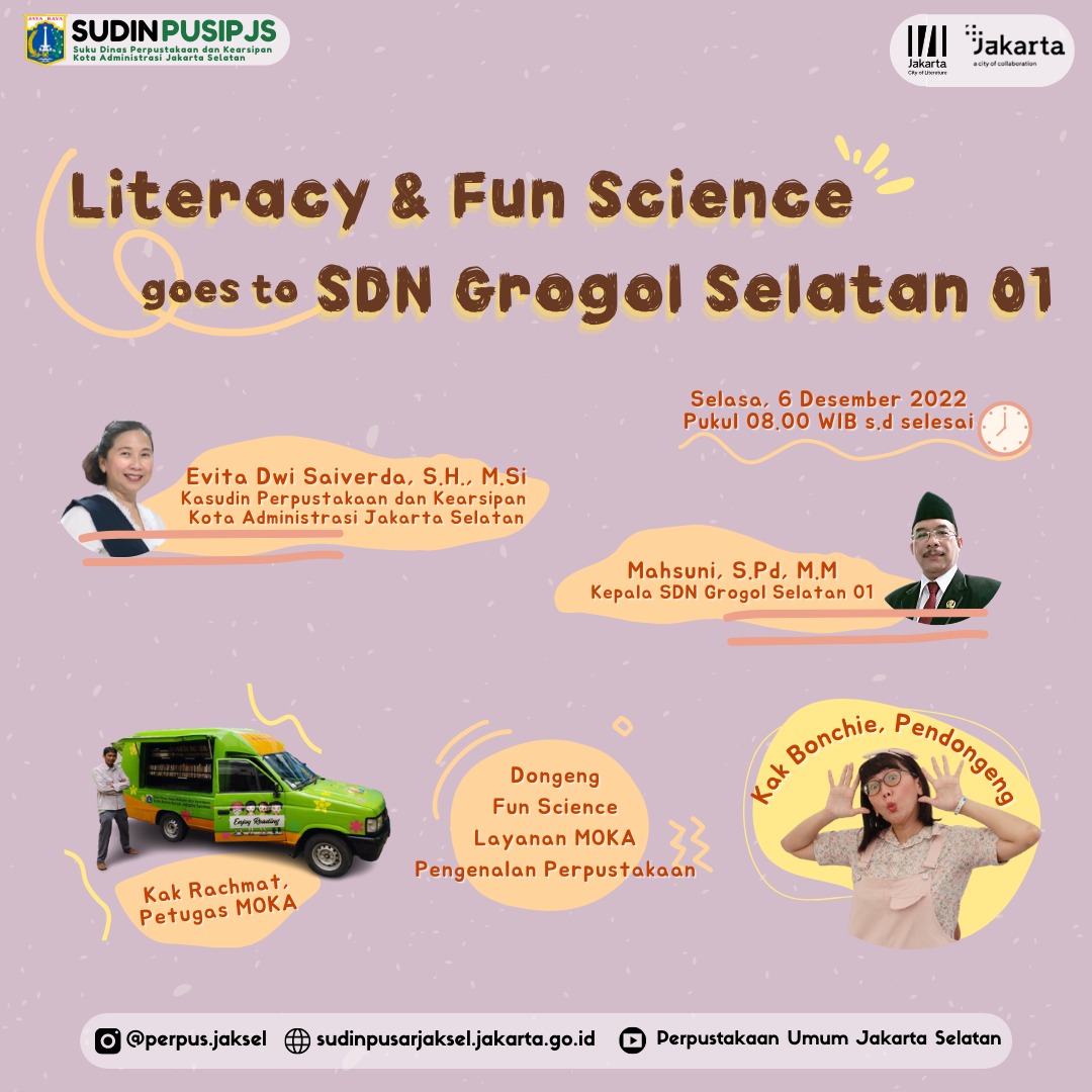 Literacy And Fun Science Goes To SDN Grogol Selatan 01