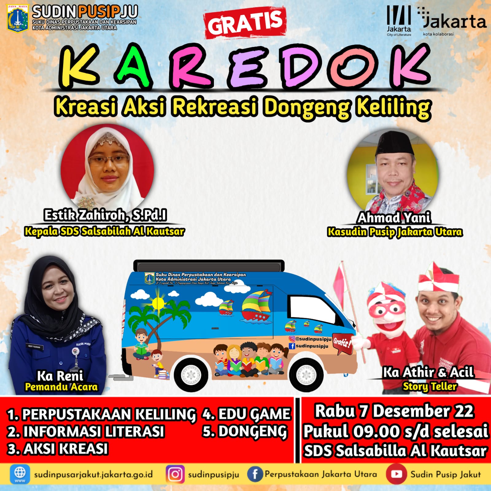 Karedok (Kreasi Aksi Rekreasi Dongeng Keliling)