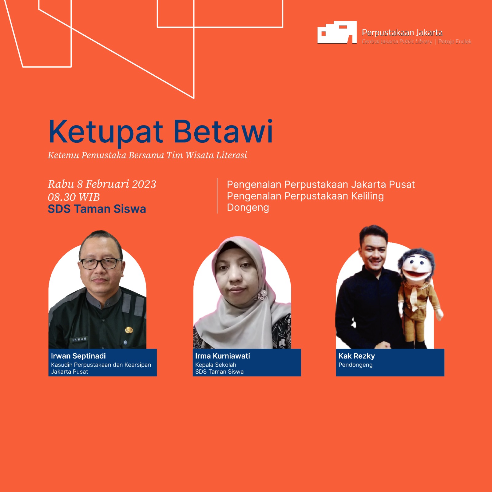 KETUPAT BETAWI : Ketemu Pemustaka Bareng Team Wisata Literasi Di SDS Taman Siswa