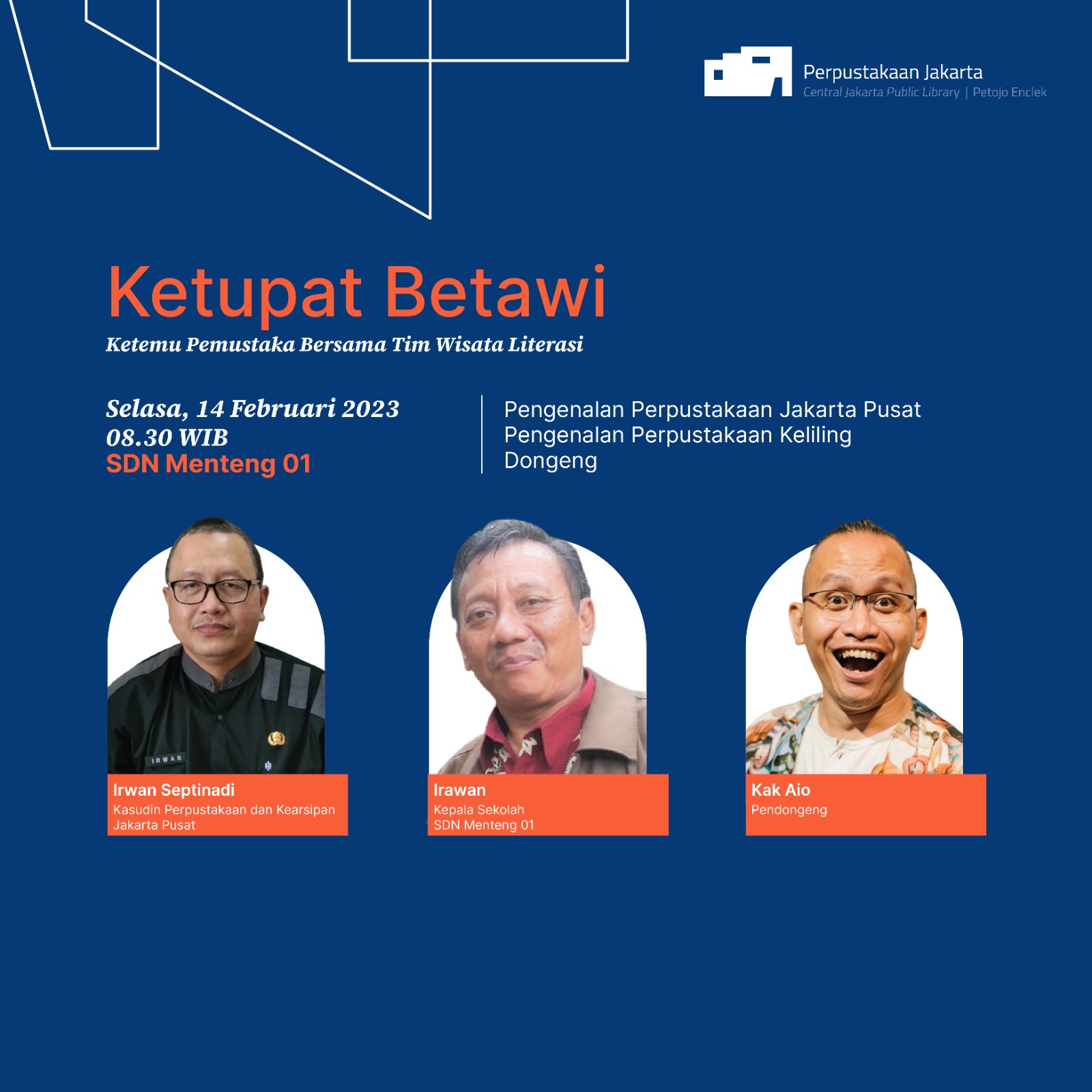 KETUPAT BETAWI : Ketemu Pemustaka Bareng Team Wisata Literasi Di SDN Menteng 01