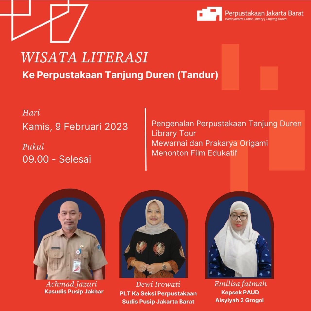 Wisata Literasi Ke Perpustakaan Tanjung Duren