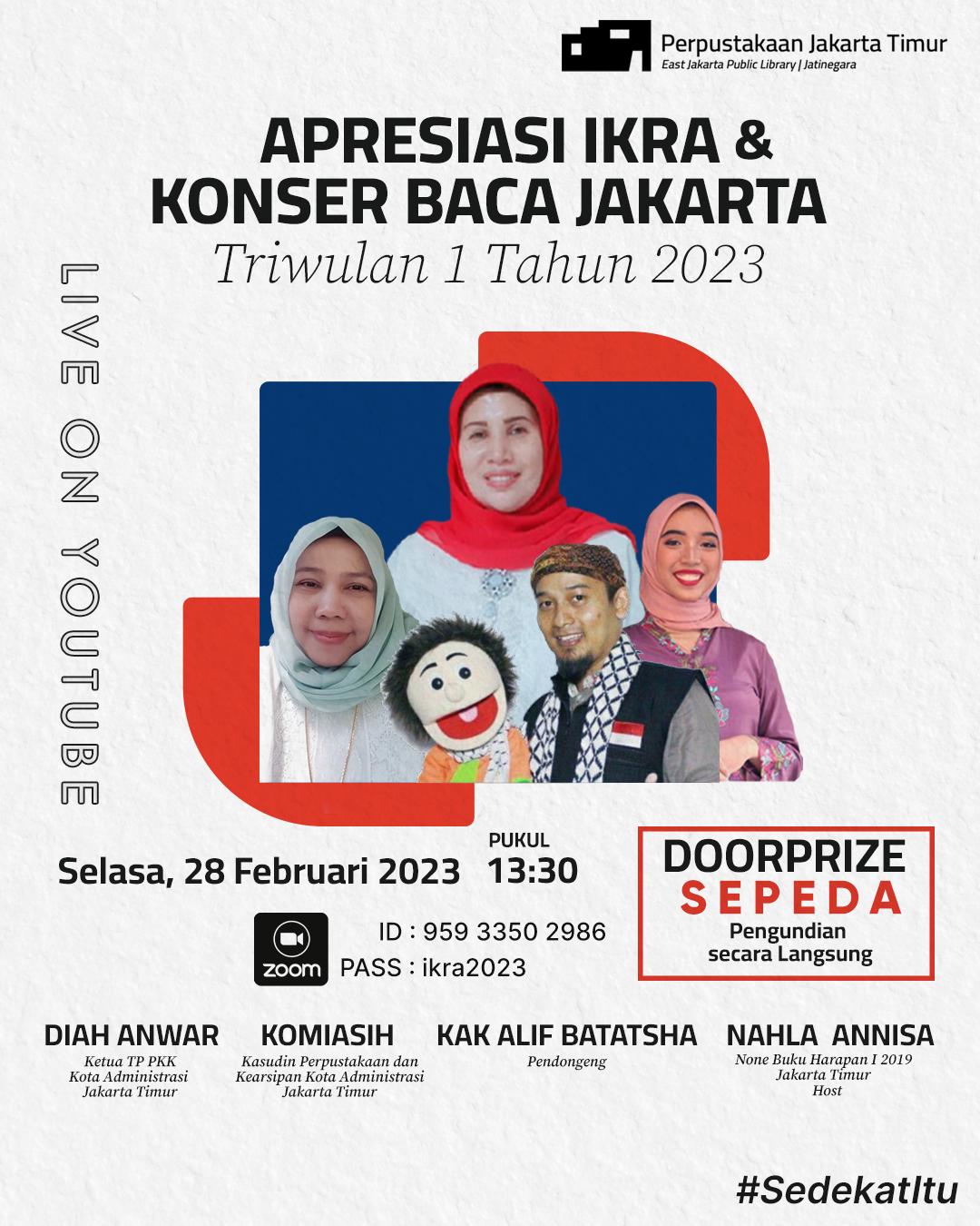 Apresiasi IKRA Dan Konser Baca Jakarta Triwulan I Jakarta Timur