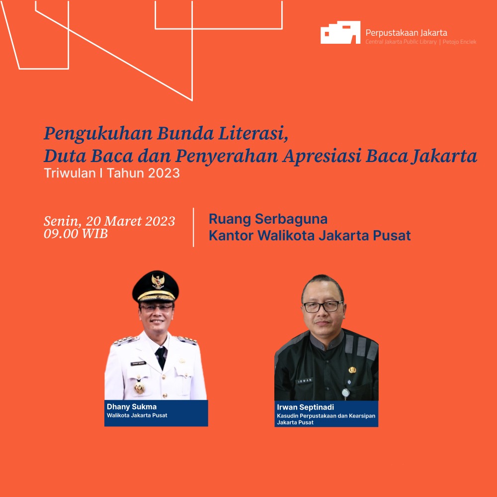 Pengukuhan Bunda Literasi, Duta Baca Dan Apresiasi Baca Jakarta