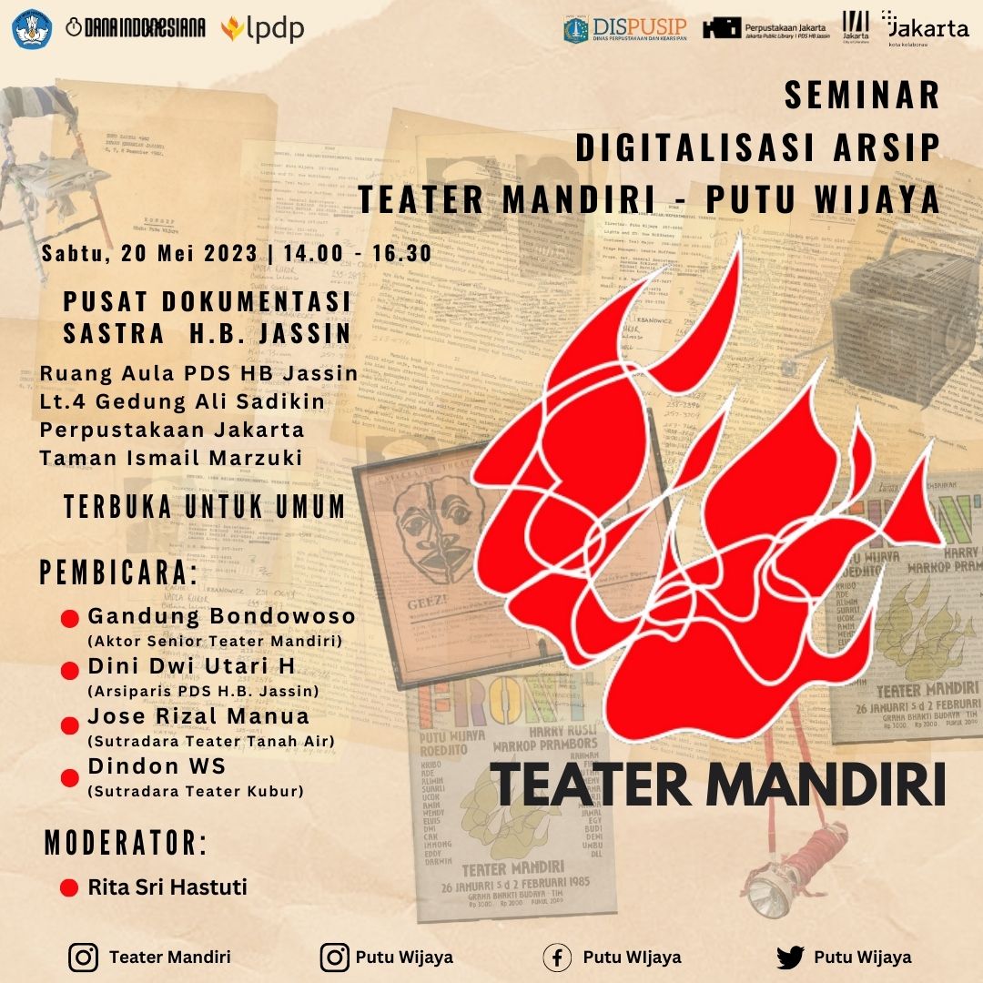 Seminar Digitalisasi Arsip Teater Mandiri - Putu Wijaya