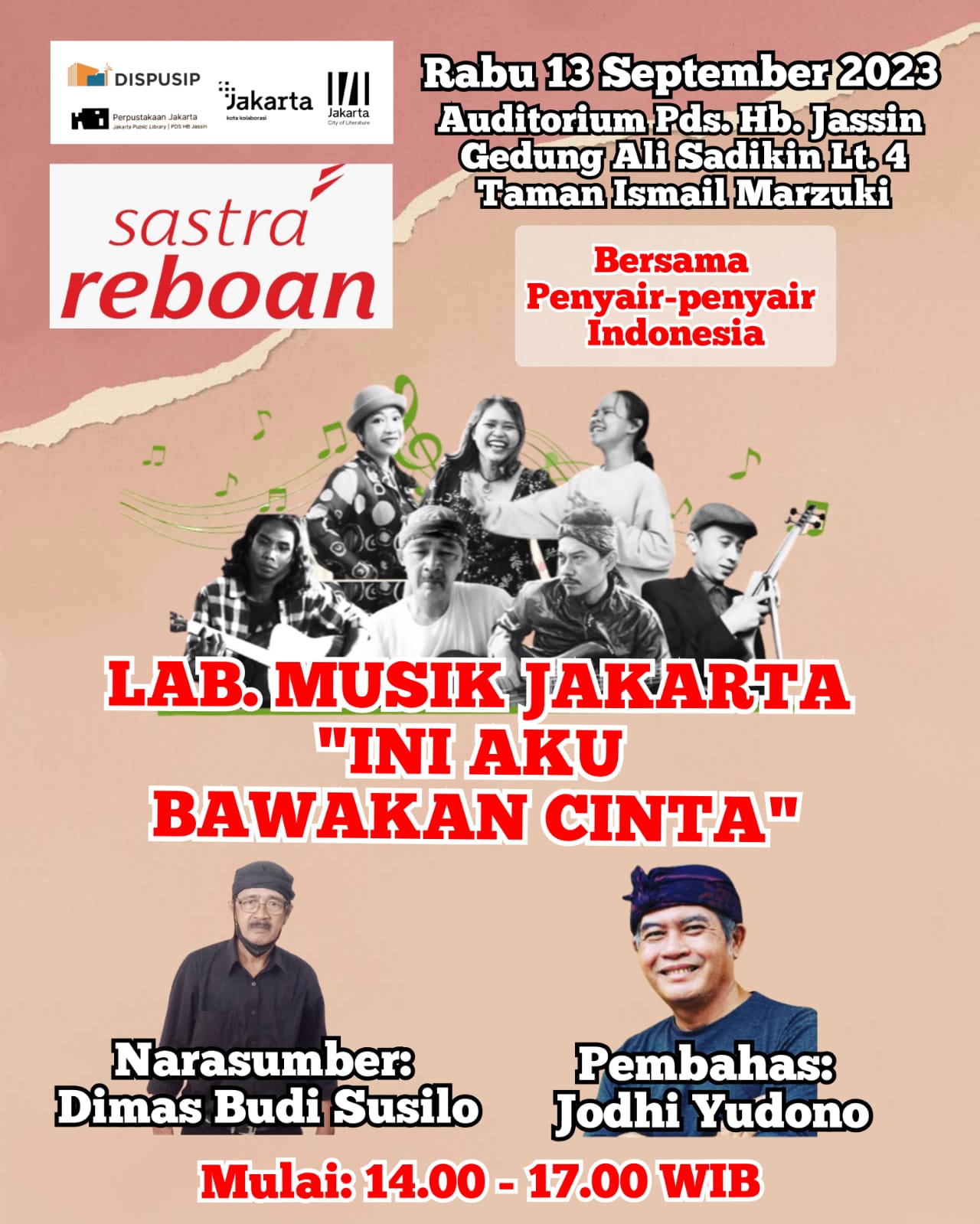 Sastra Reboan "Lab. Musik Jakarta "Ini Aku Bawakan Cinta""