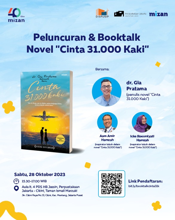 Peluncuran & Booktalk Novel "Cinta 31.000 Kaki"