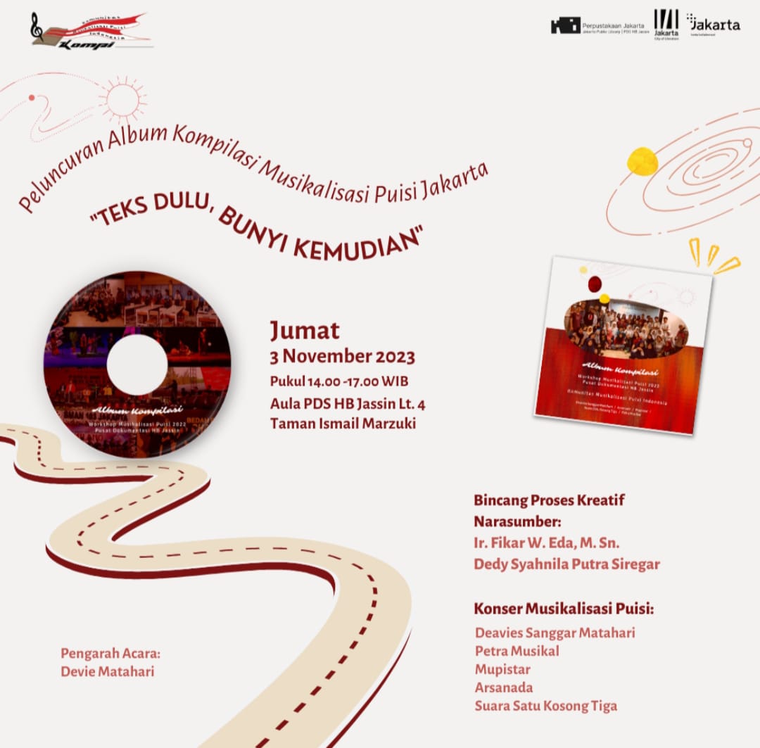 Peluncuran Album Kompilasi Musikalisasi Puisi Jakarta "Teks Dulu, Bunyi Kemudian"