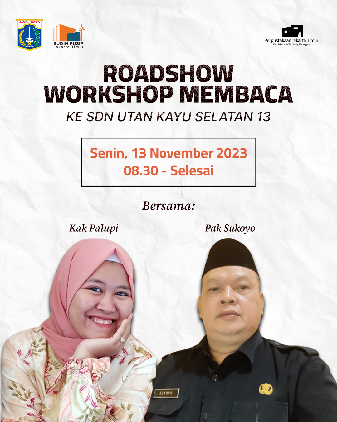 Roadshow Workshop Membaca Di SDN Utan Kayu Selatan 13