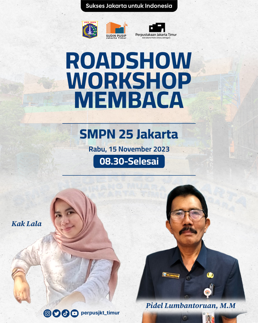 Roadshow Workshop Membaca Di SMP Negeri 25 Jakarta