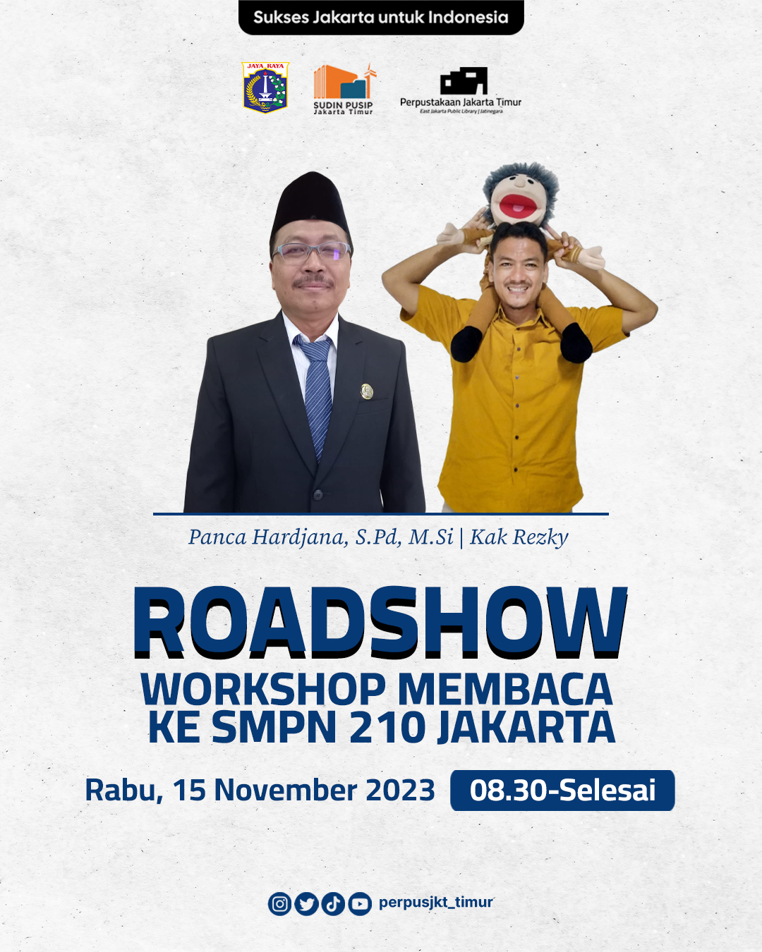 Roadshow Workshop Membaca Di SMP Negeri 210 Jakarta