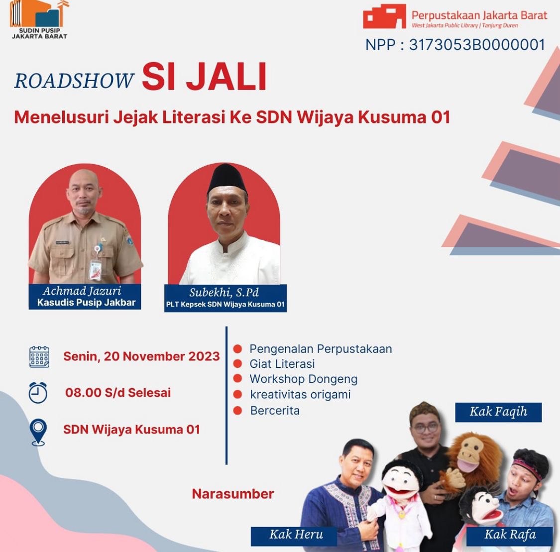 Roadshow Si Jali Di SDN Wijaya Kusuma 01