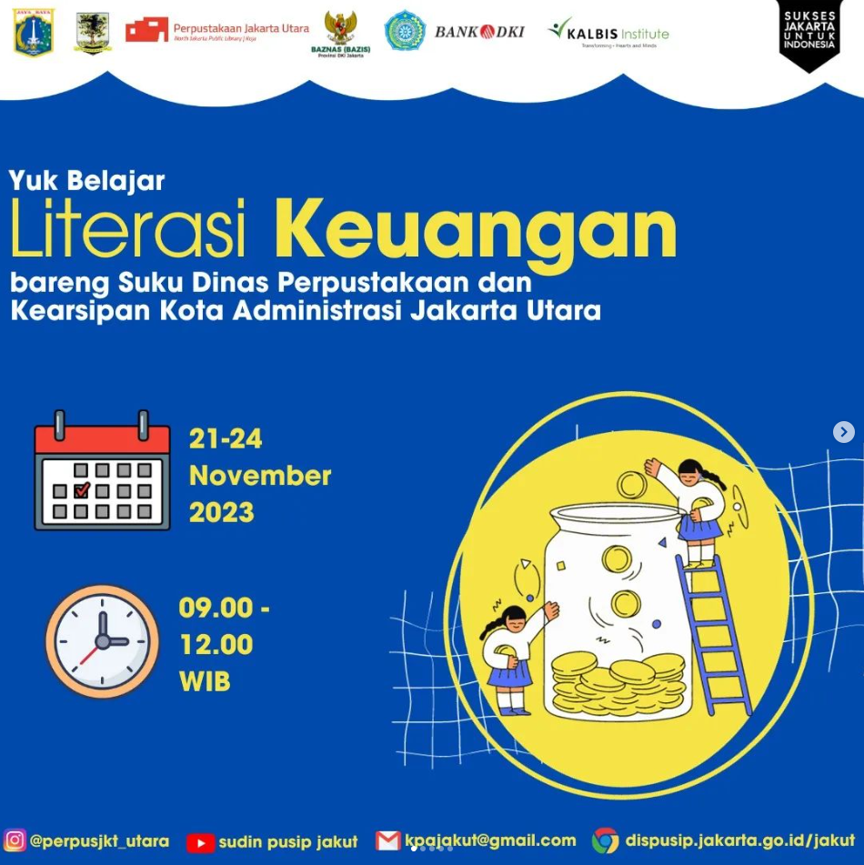 Yuk Belajar Literasi Keuangan Bareng Sudin Pusip Jakarta Utara