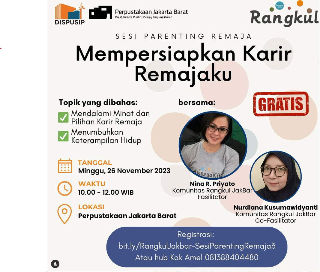 Sesi Parenting Remaja Mempersiapkan Karir Remajaku