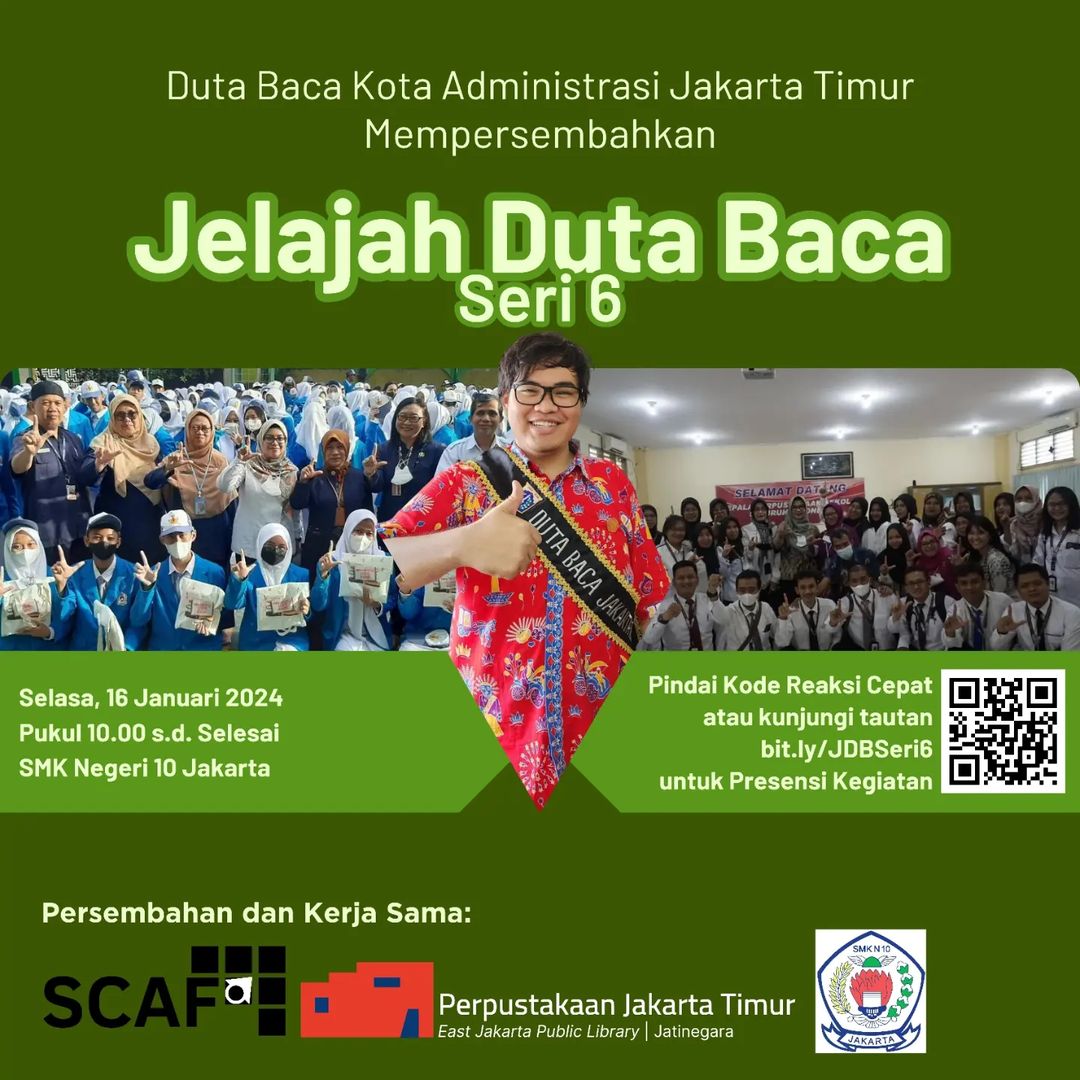 Jelajah Duta Baca Ke SMK Negeri 10 Jakarta