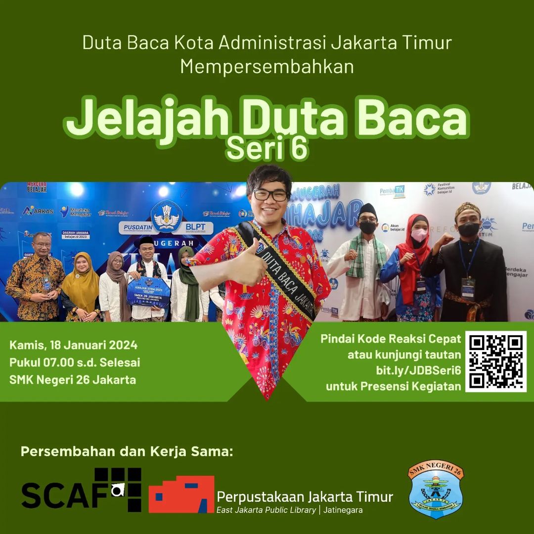 Jelajah Duta Baca Ke SMK Negeri 26 Jakarta