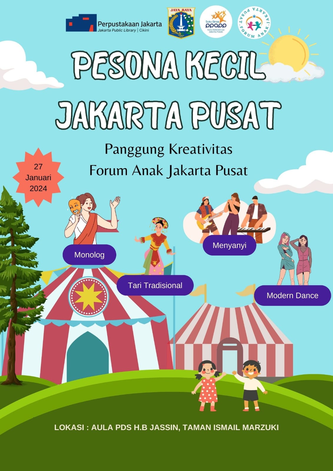Pesona Kecil Jakarta Pusat "Panggung Kreativitas Forum Anak Jakarta Pusat"