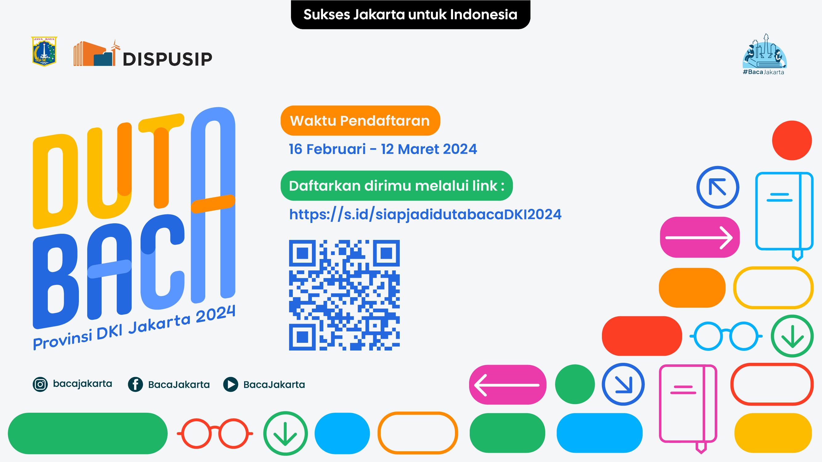 Pendaftaran Duta Baca DKI Jakarta 2024