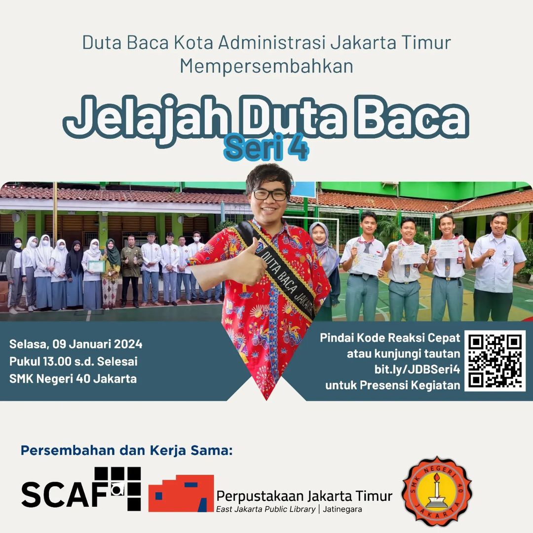 Jelajah Duta Baca Ke SMK Negeri 40 Jakarta