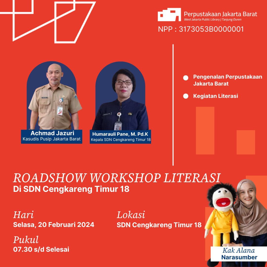 Roadshow Workshop Literasi Di SDN Cengkareng Timur 18