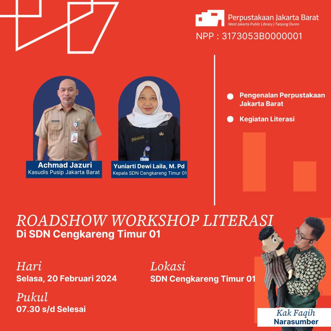 Roadshow Workshop Literasi Di SDN Cengkareng Timur 01