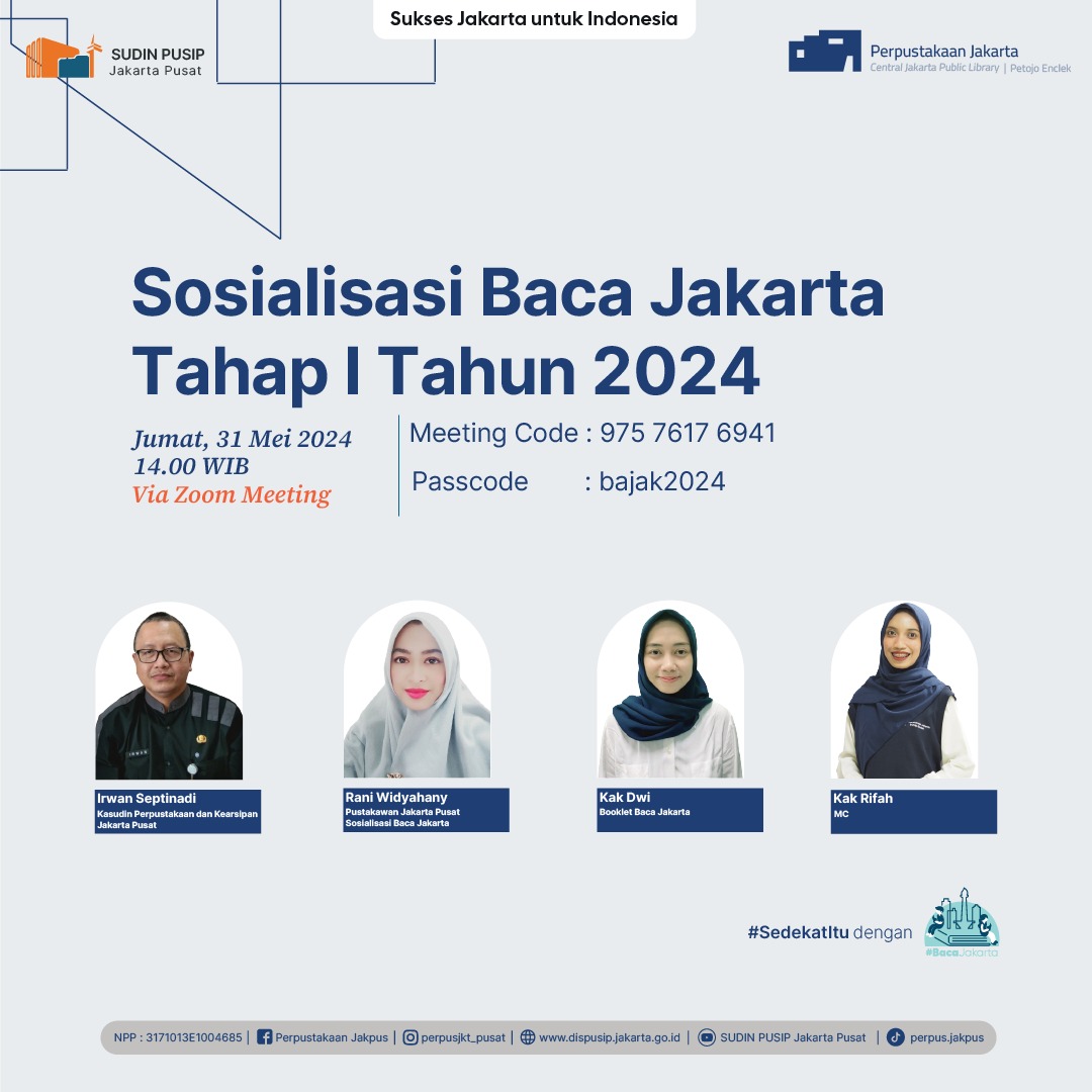 Sosialisasi Baca Jakarta Semester 1