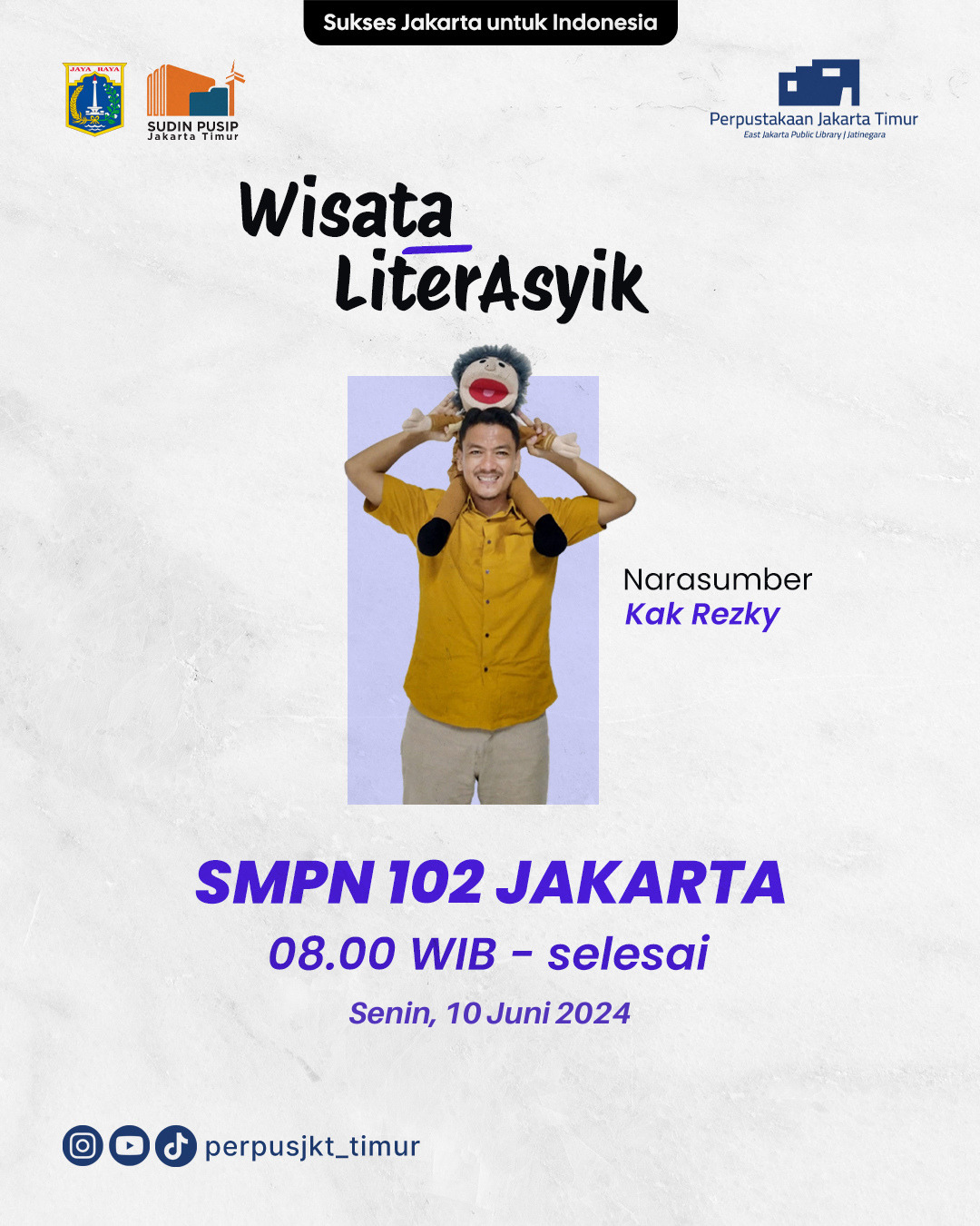 Wisata LiterAsyik Di SMP Negeri 102 Jakarta