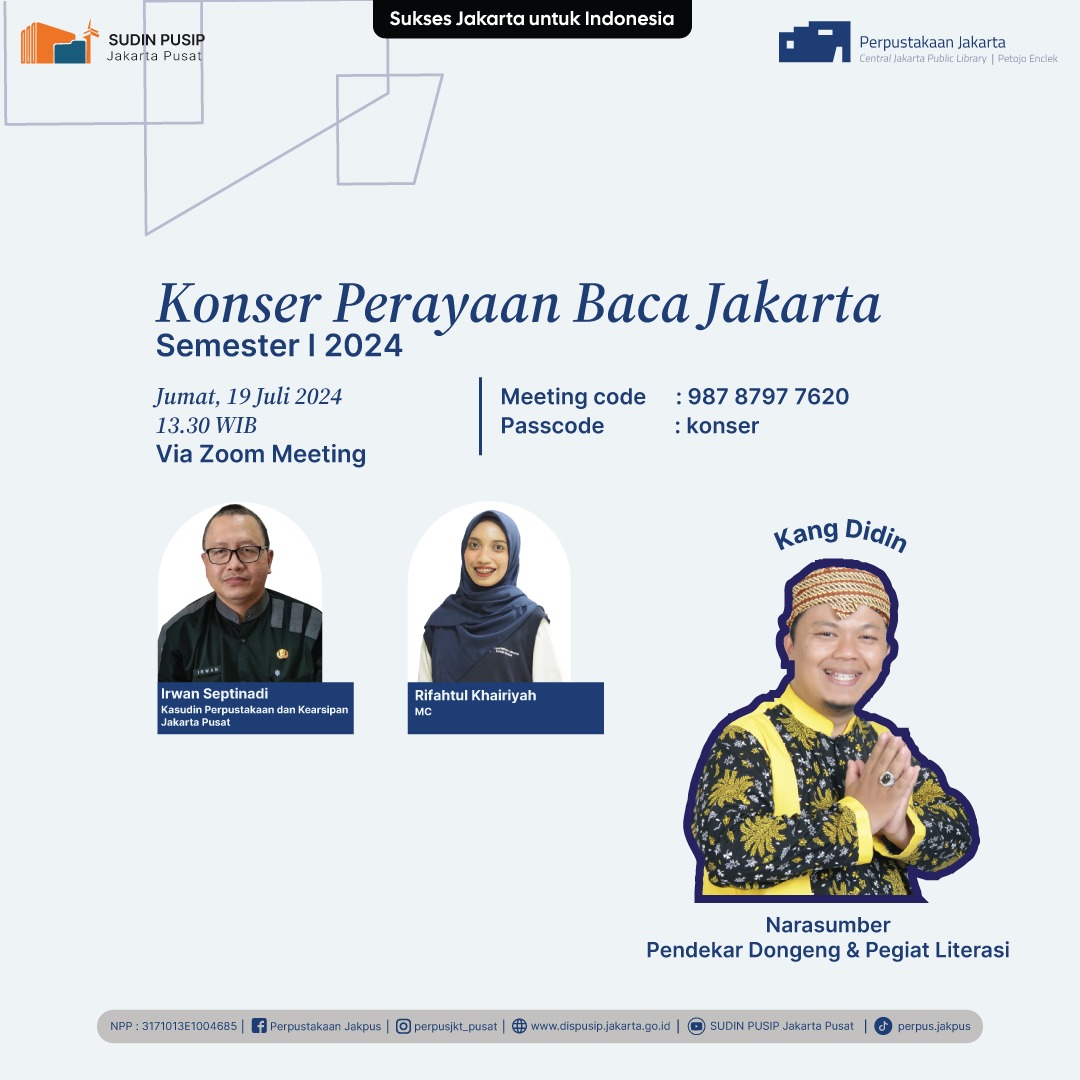 Konser Perayaan Baca Jakarta Semester 1 2024