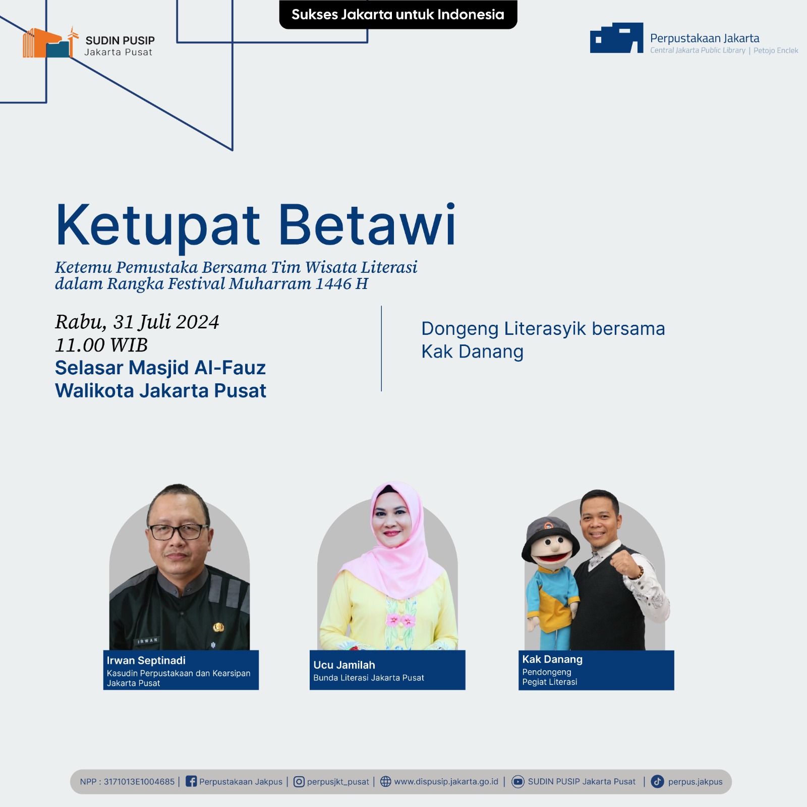 Ketupat Betawi Di Selasar Masjid Al-Fauz Walikota Jakarta Pusat