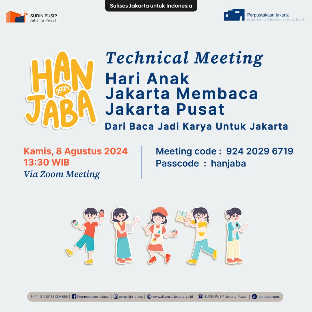 Technical Meeting Hari Anak Jakarta Membaca Jakarta Pusat