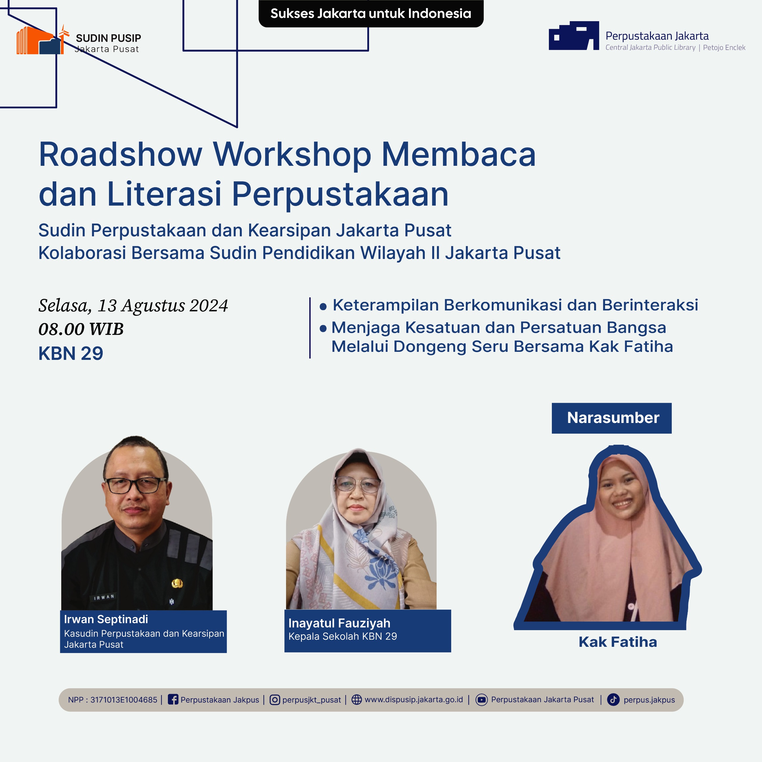 Roadshow Workshop Dan Literasi Perpustakaan Di KBN 29