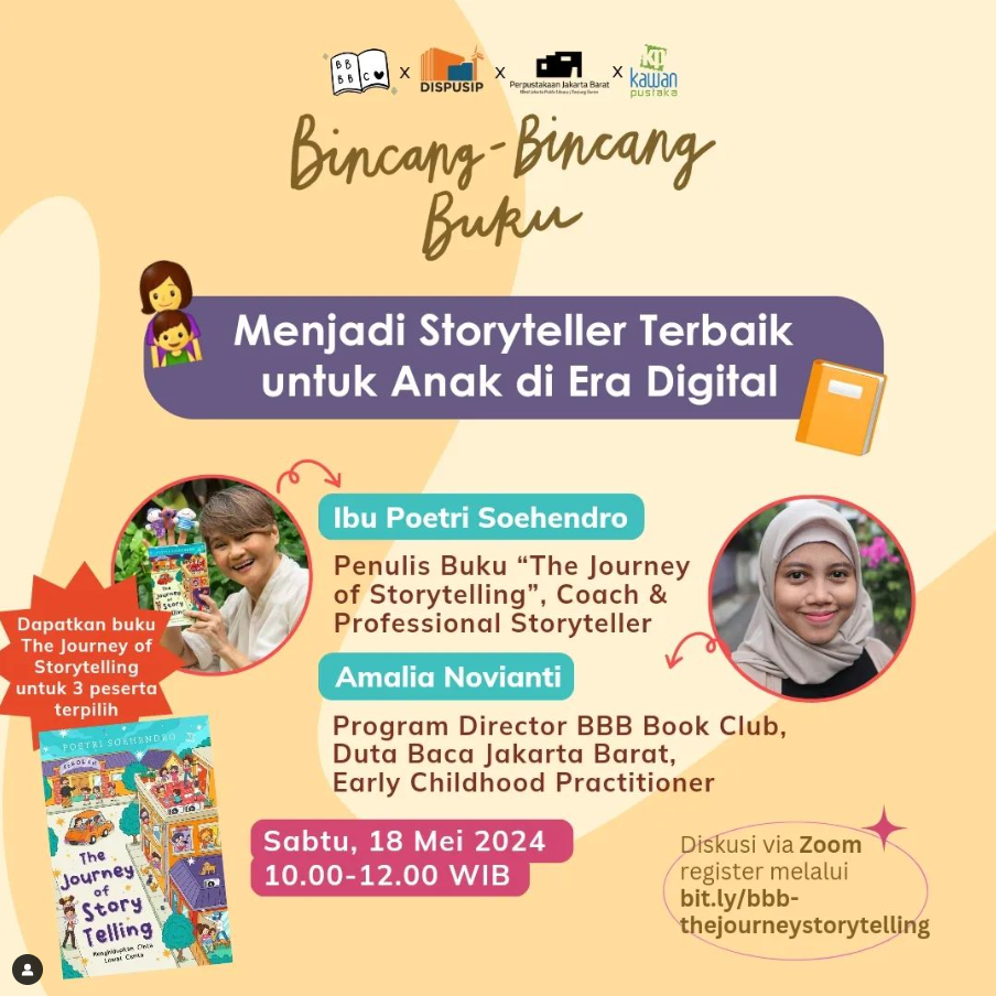 Bincang-Bincang Buku "Menjadi Storyteller Terbaik Untuk Anak Di Era Digital