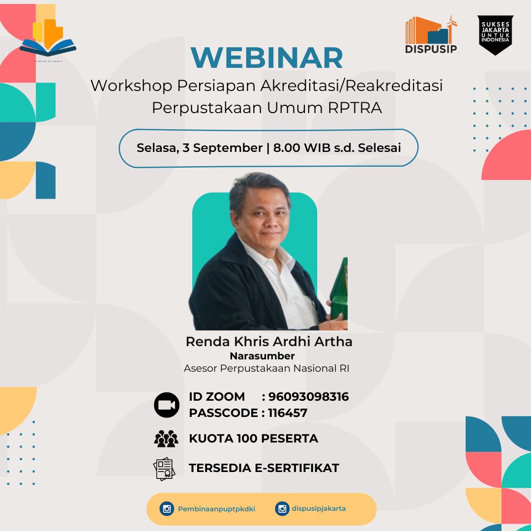 Workshop Akreditasi/Reakreditasi Perpustakaan Umum RPTRA