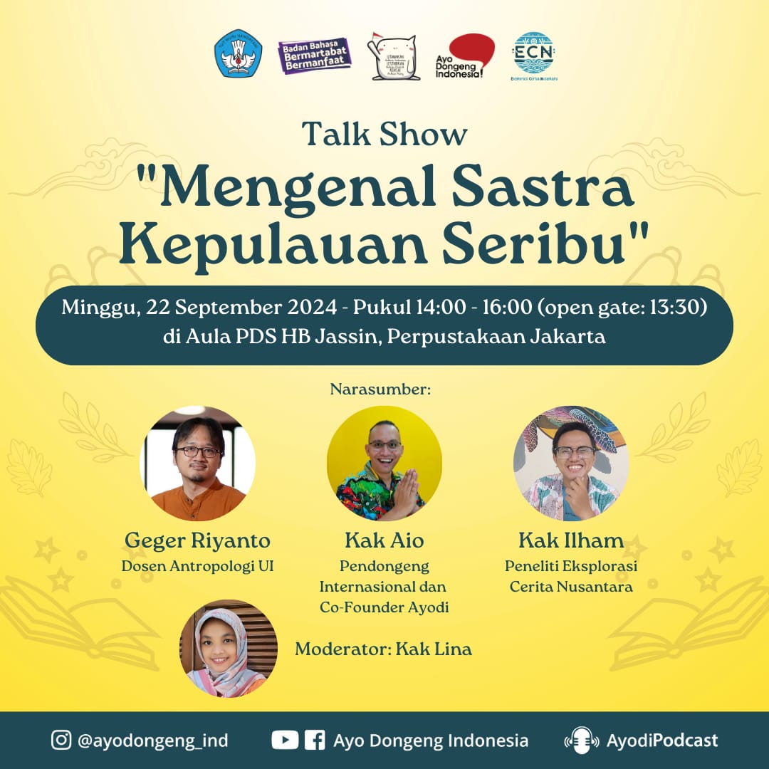 Talk Show "Mengenal Sastra Kepulauan Seribu"