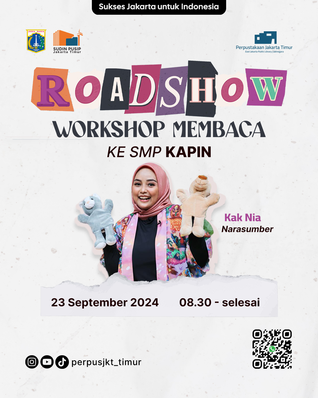 Roadshow Workshop Membaca Di SMP Kapin