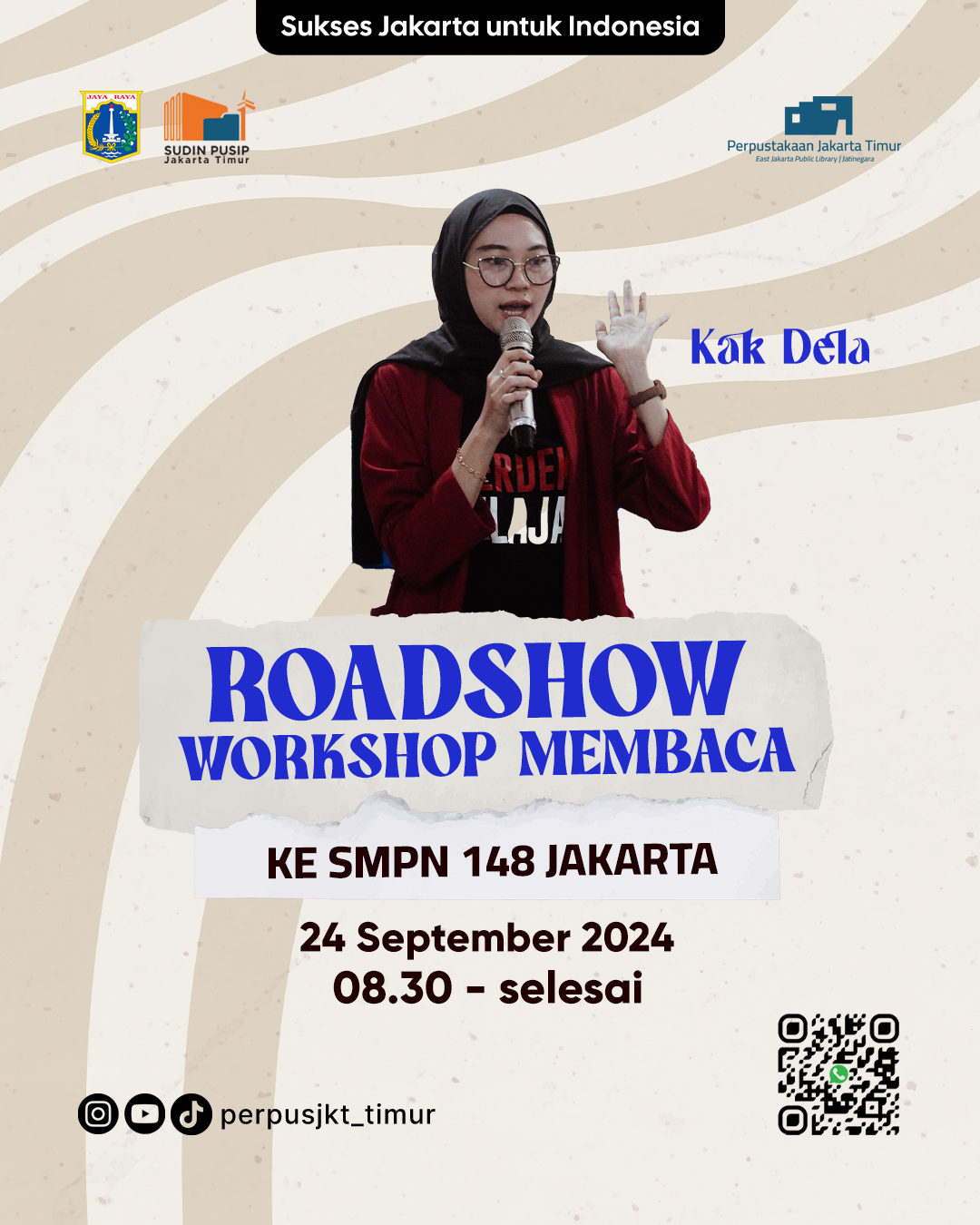 Roadshow Workshop Membaca Di SMP Negeri 148 Jakarta