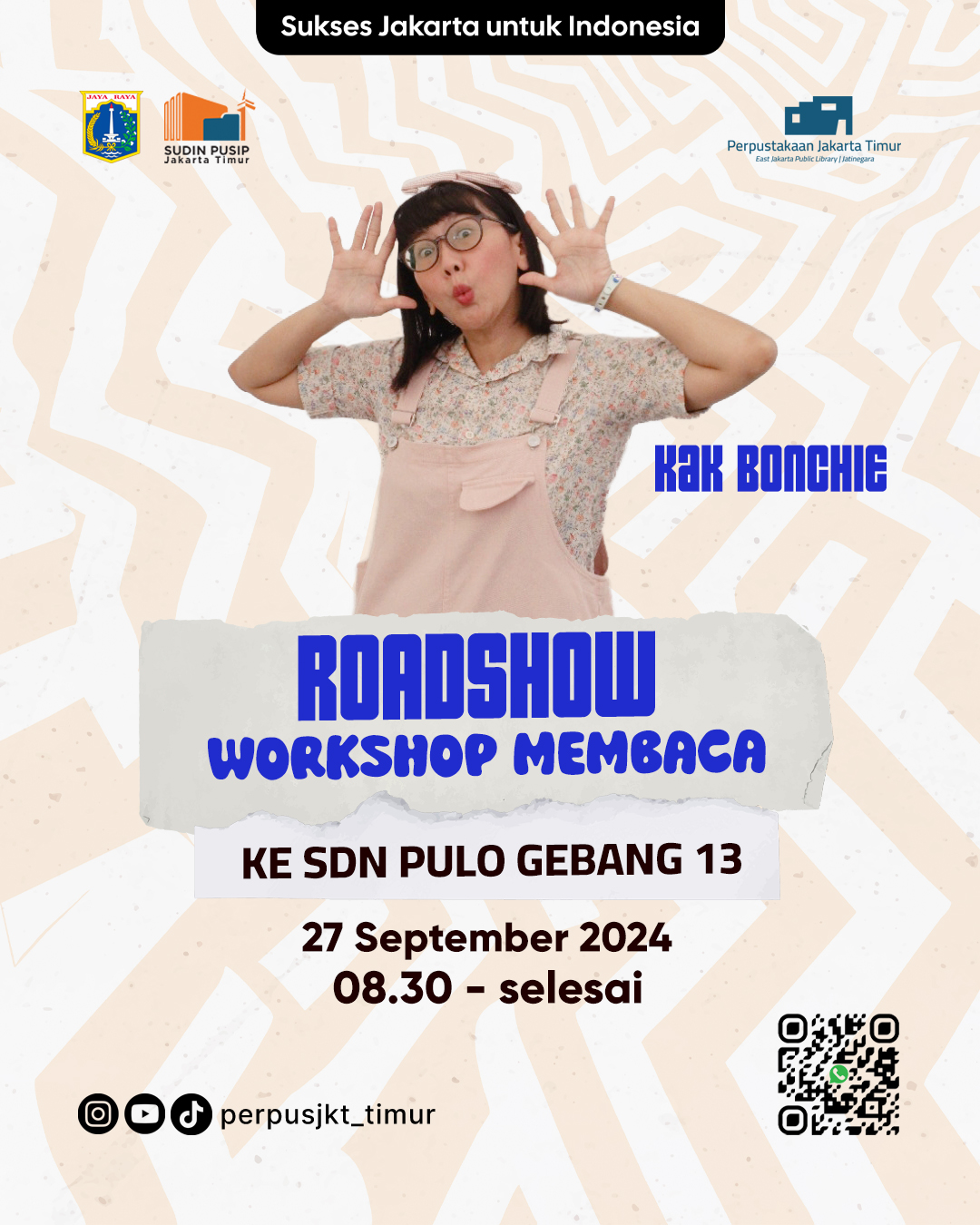 Roadshow Workshop Membaca Di SDN Pulogebang 13