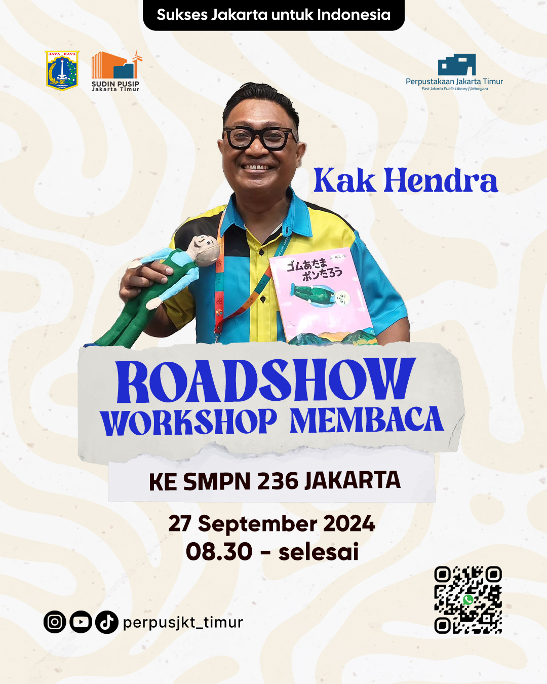 Roadshow Workshop Membaca Di SMP Negeri 236 Jakarta