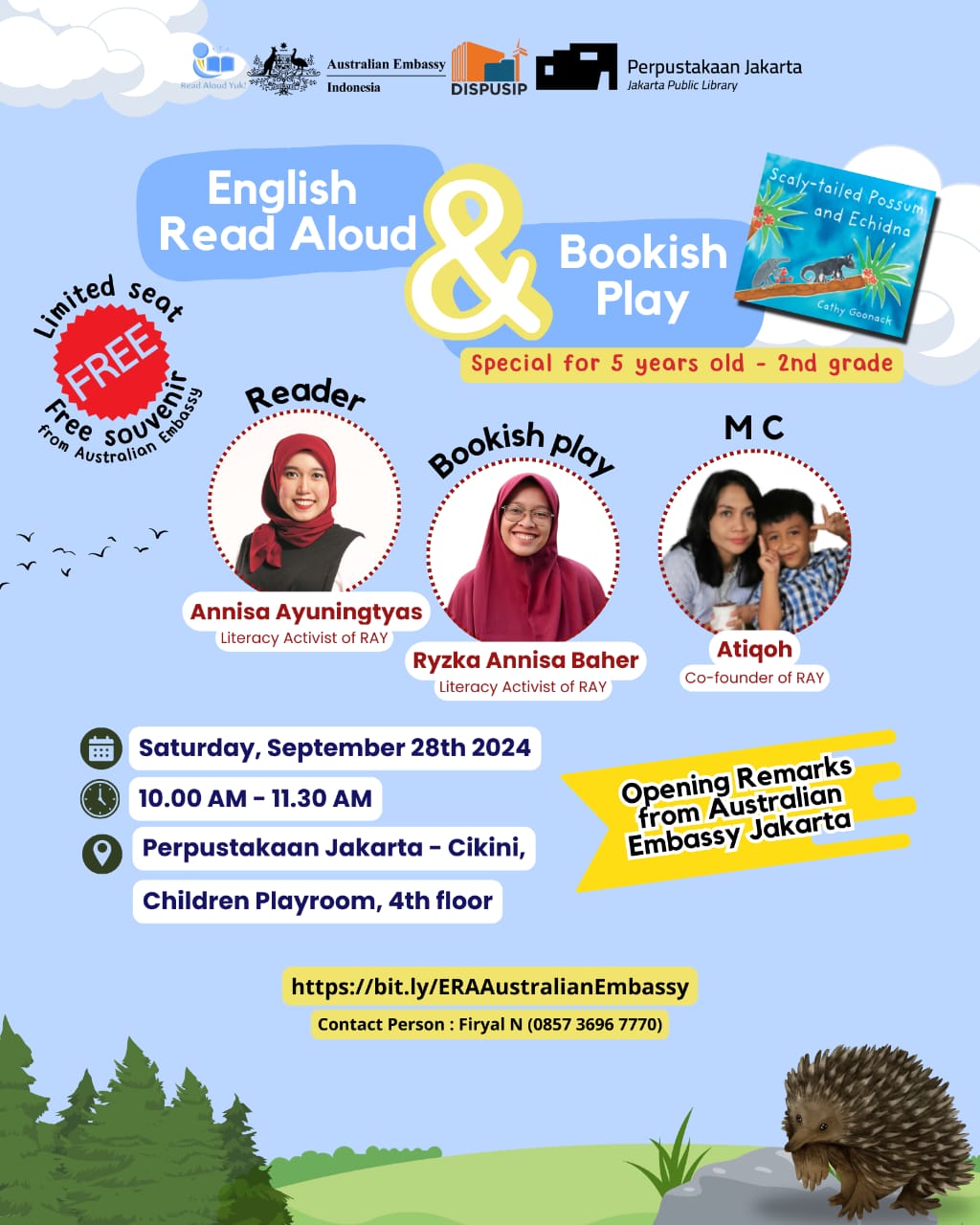 English Read Aloud & Bookish Play