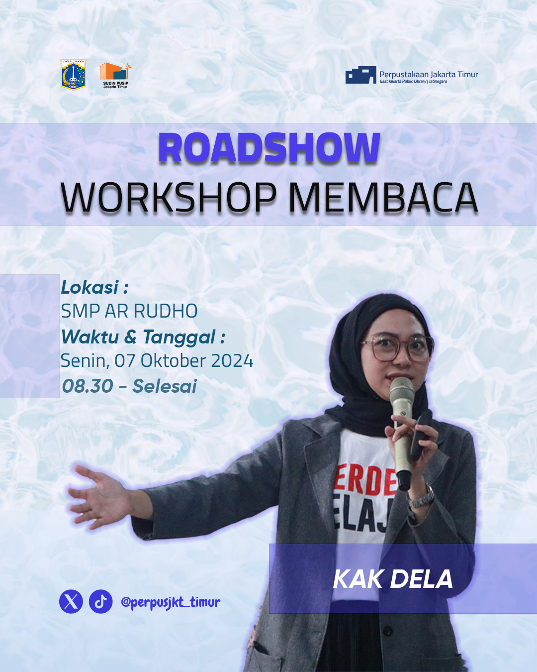 Roadshow Workshop Membaca Di SMP Ar Rudho