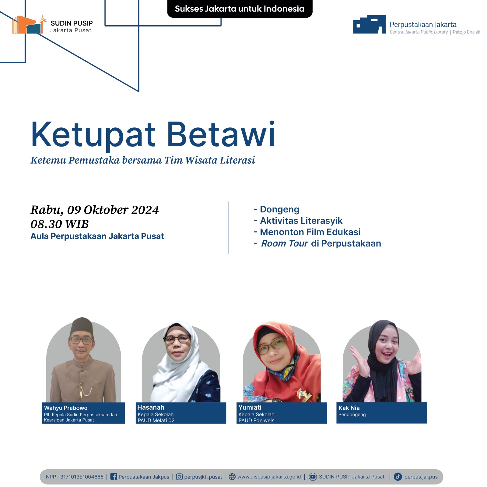 Ketupat Betawi Bersama PAUD Edelweis Dan PAUD Melati 02 Di Perpustakaan Jakarta Pusat