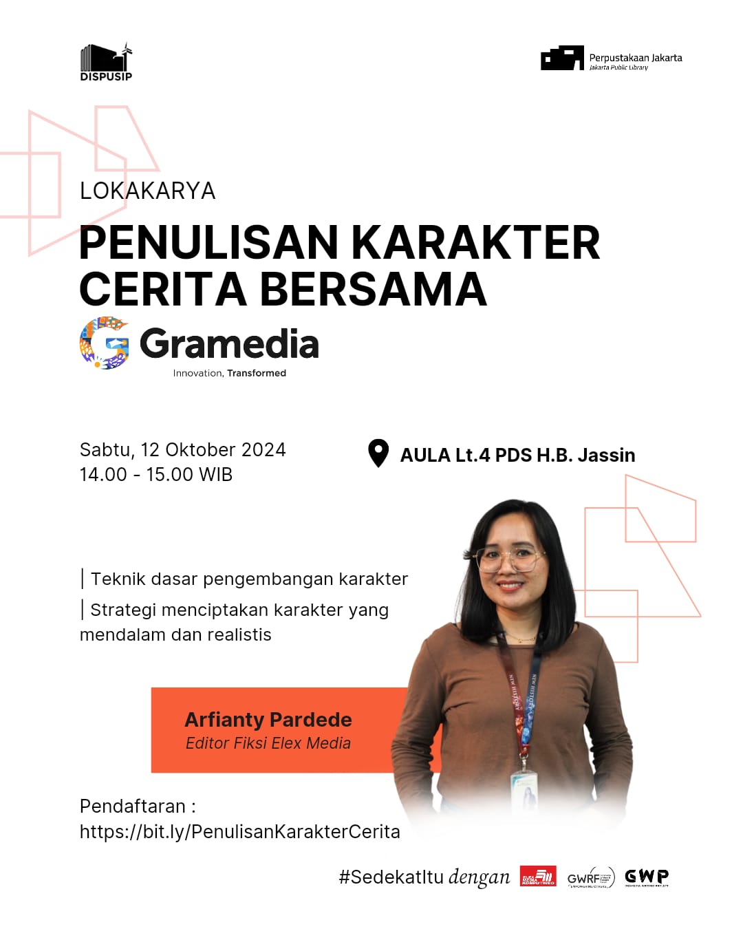 Penulisan Karakter Cerita Bersama Gramedia