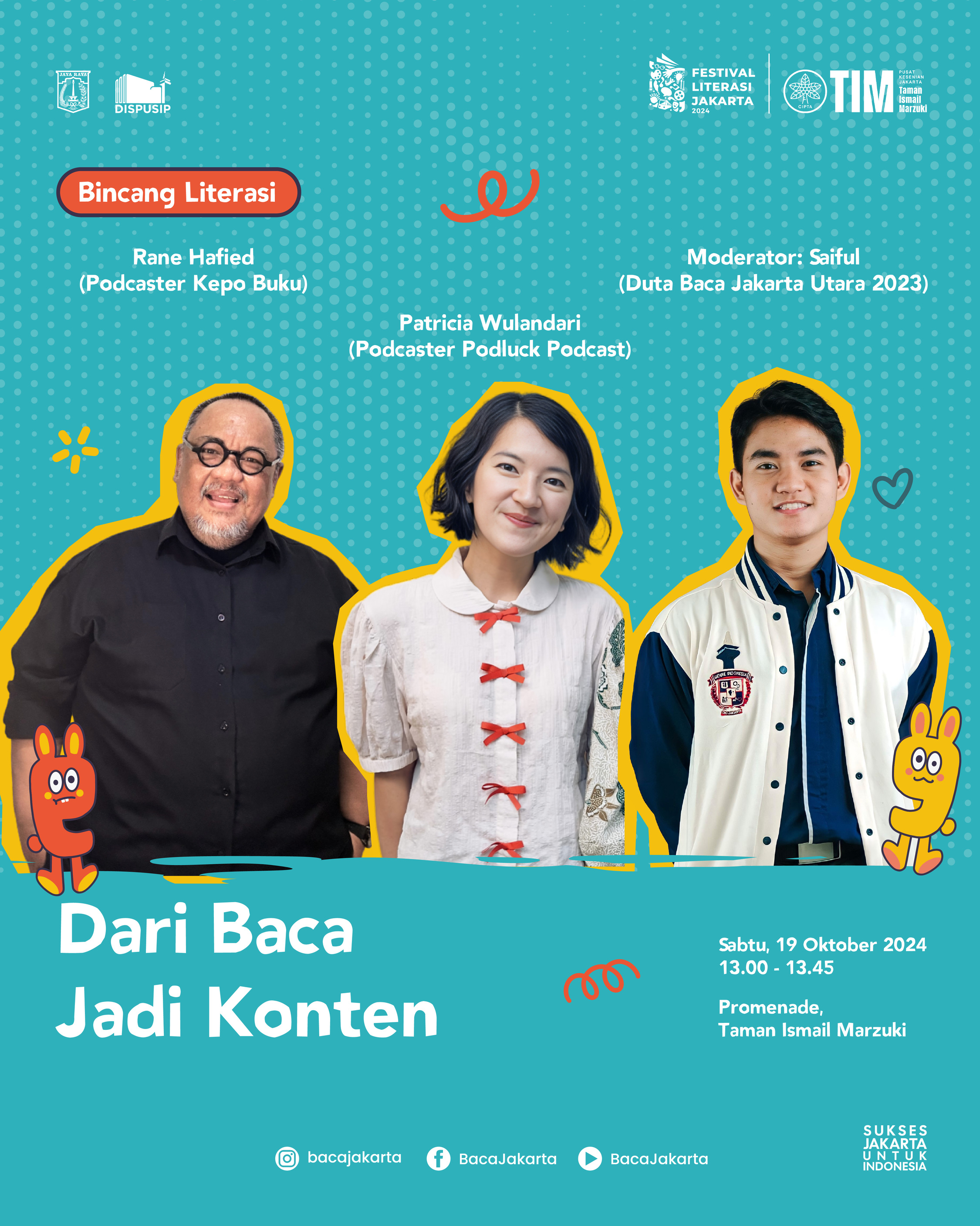 BINCANG LITERASI: Dari Baca Jadi Konten